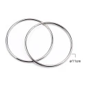 Silver metal round bag handles 11 cm - 2 pieces