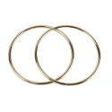 Manici per borse rotondi in metallo oro piccoli 11 cm - 2 pezzi