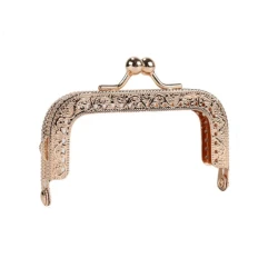 Vintage rectangular 8.5 cm Clic Clac clasp, ideal for purses