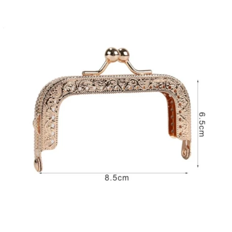 Vintage rectangular 8.5 cm Clic Clac clasp, ideal for purses