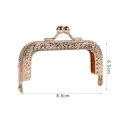 Vintage rectangular 8.5 cm Clic Clac clasp, ideal for purses