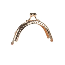 Chiusura Clic Clac ad Arco oro vintage per realizzare portamonete e borsellini