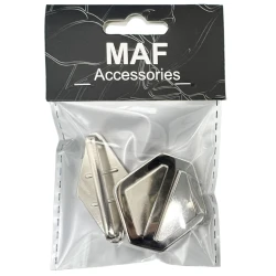 Hexagonal metal clasp closure, geometric design for modern bags 2