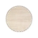 Fondo in legno rotondo Ø 20cm per cestini e macramè