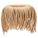 Chiusura a molla con frange in ecopelle oro per clutch