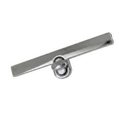 Chiusura a girello argento rettangolare 94 x 24 mm dal design moderno