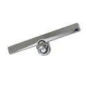 Rectangular Silver Twist Lock – Professional Hardware for Statement Bags (94 x 24 mm)