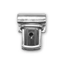 Silver metal briefcase push lock for handmade bags