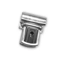 Silver metal briefcase push lock for handmade bags