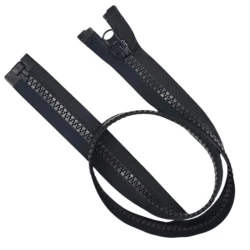 Large P10 plastic divisible zip fastener 80 cm 2