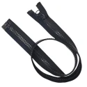 Large P10 plastic divisible zip fastener 80 cm
