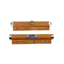 20cm tan faux leather tubular closure with silver clasp
