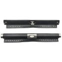 30cm tan faux leather tubular closure with silver clasp