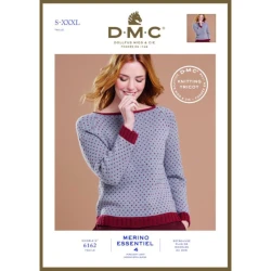 Pattern maglia donna collo a barca Merino Essentiel 4 DMC