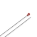 Single-pointed knitting needles, aluminium, 40cm, 2.50mm, grey - 191473 Prym