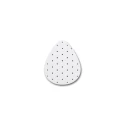 Adhesive anti-slip mat in breathable foam rubber, white