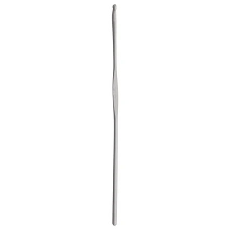 Wool and cotton crochet hooks without handle, 14cm, 3.00mm, grey - 195137 Prym