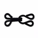 Ganci ed Occhielli neri rivestiti per Pellicce - 261423 Prym