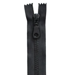 Plastic die-cast divisible zipper 100 cm P6 UV resistant
