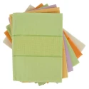 Colourful cotton kitchen tea towels with Aida fabric for embroidery