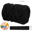 Filato Marshmallow nero per borse e Chunky Bag