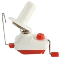 Hand-operated yarn ball winder with table clamp