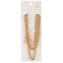 Textured metal chain strap with lobster clasps for bags