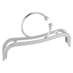 Vintage kiss-lock frame with bracelet handle for clutch bags