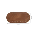 Fondi ovali borsa ecopelle martellata 18x8 cm