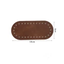 Fondi ovali borsa ecopelle martellata 18x8 cm