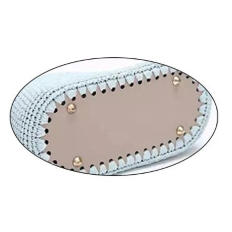 Fondi ovali borsa ecopelle martellata 18x8 cm