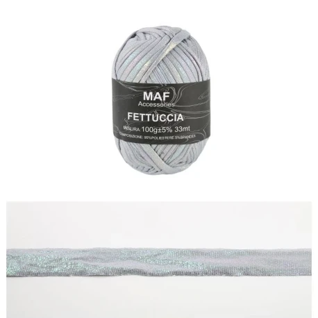 Fettuccia in lycra metal iridescente per borse handmade