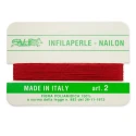 Nylon bead string 0.4mm with needle size 2