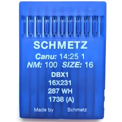 Schmetz 10 aghi n.100 DBx1 per taglia cuci industriale