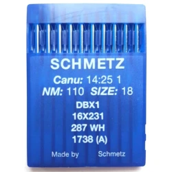 Schmetz 10x industrial needles DBx1 size 110/18