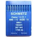 Schmetz 10 aghi N.110 DBx1 per macchina taglia cuci industriale