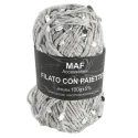 Sequin embellished cord yarn for crochet bags - 2mm