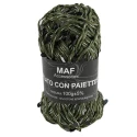 Sequin embellished cord yarn for crochet bags - 2mm