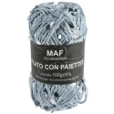 Sequin embellished cord yarn for crochet bags - 2mm