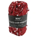 Sequin embellished cord yarn for crochet bags - 2mm