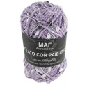 Sequin embellished cord yarn for crochet bags - 2mm