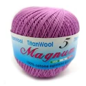 Filato per uncinetto Magnum N°8 Titan Wool 100% Cotone egiziano Makò - Ciclamino