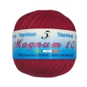 Magnum Crochet Yarn N°8 Titan Wool 100% Egyptian Cotton Makò -  Bordeaux
