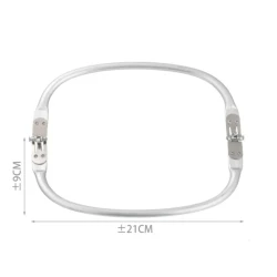 Invisible rounded tubular spring frame for clutches 21/25cm 2