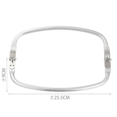 Invisible rounded tubular spring frame for clutches 21/25cm