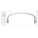 Invisible rounded tubular spring frame for clutches 21/25cm
