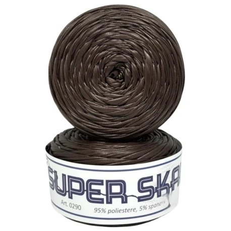 Super Skai faux leather ribbon yarn for crochet bags