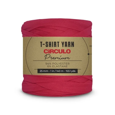 Círculo Premium T-Shirt yarn ribbon 25mm for bags & decor