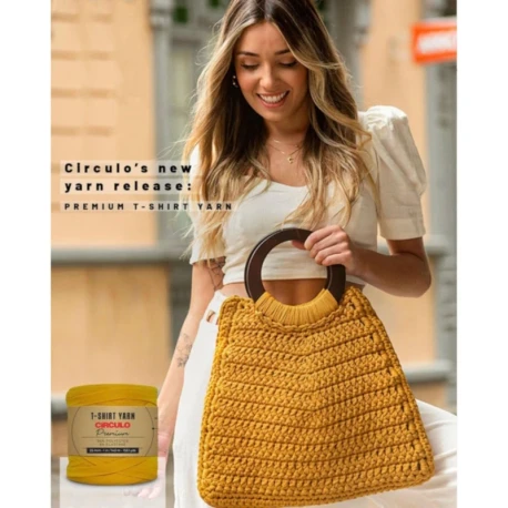 Fettuccia Premium T-Shirt Yarn Círculo 270g per borse