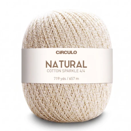 Círculo Natural Cotton Sparkle cotone con lurex oro/argento